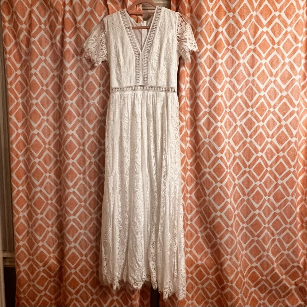 White bohemian style dress
